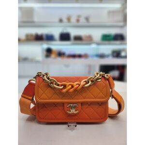 Caviar Sunset Gradient Small Tote Crossbody Bag